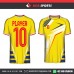 YELLOW JET ARROWS   SOCCER JERSEYS